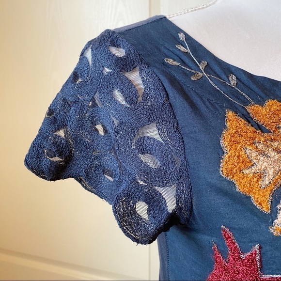 Anthropologie Deletta Floral Embroidered t… - Picture 4 of 8